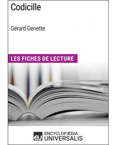 Codicille de Gérard Genette 